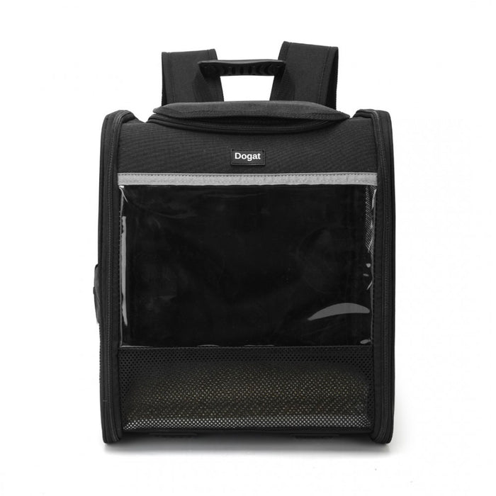Foldable and Pet Backpack Carrier Travel Bag for Cats and Small Dogs – PTD2440 – Black