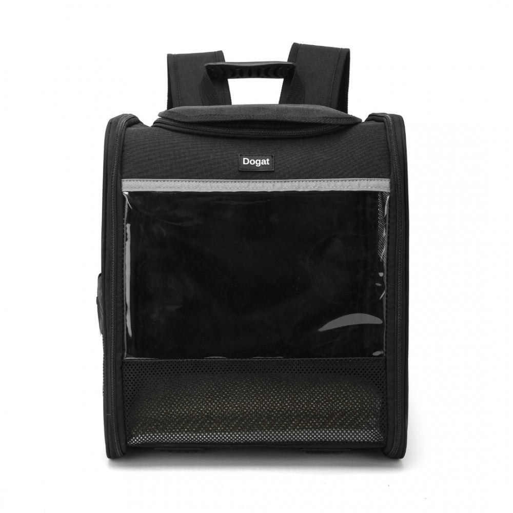 Foldable and Pet Backpack Carrier Travel Bag for Cats and Small Dogs – PTD2640 – Black