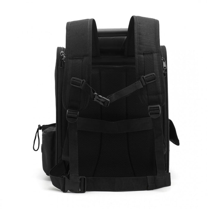 Expandable and Foldable Pet Backpack Carrier with Ventilated Mesh Windows – PTD2441 – Black