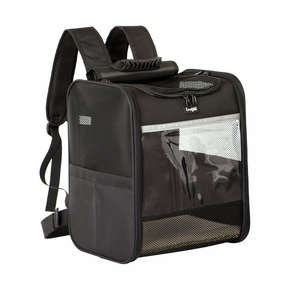 Foldable and Pet Backpack Carrier Travel Bag for Cats and Small Dogs – PTD2640 – Black