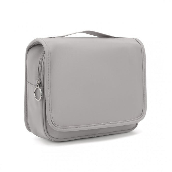 Classic Hanging Multi-Pocket Waterproof Travel Makeup Bag – Grey