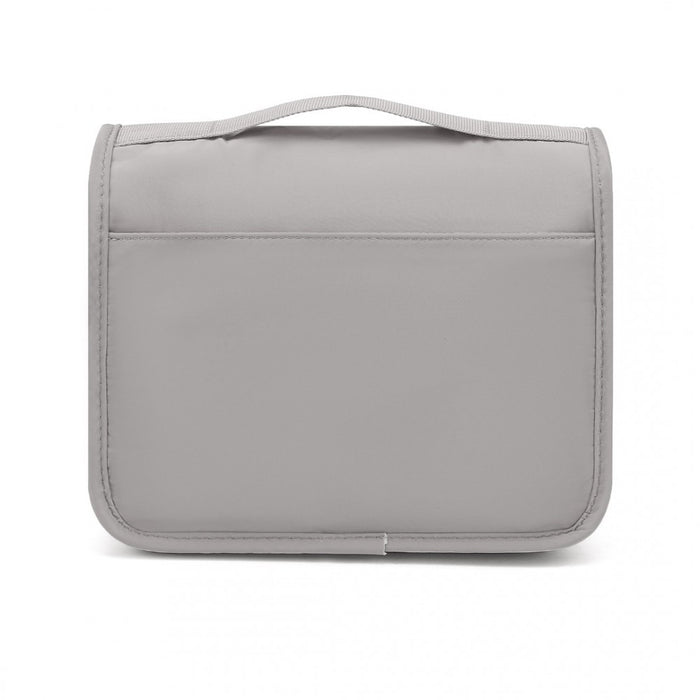 Classic Hanging Multi-Pocket Waterproof Travel Makeup Bag – Grey