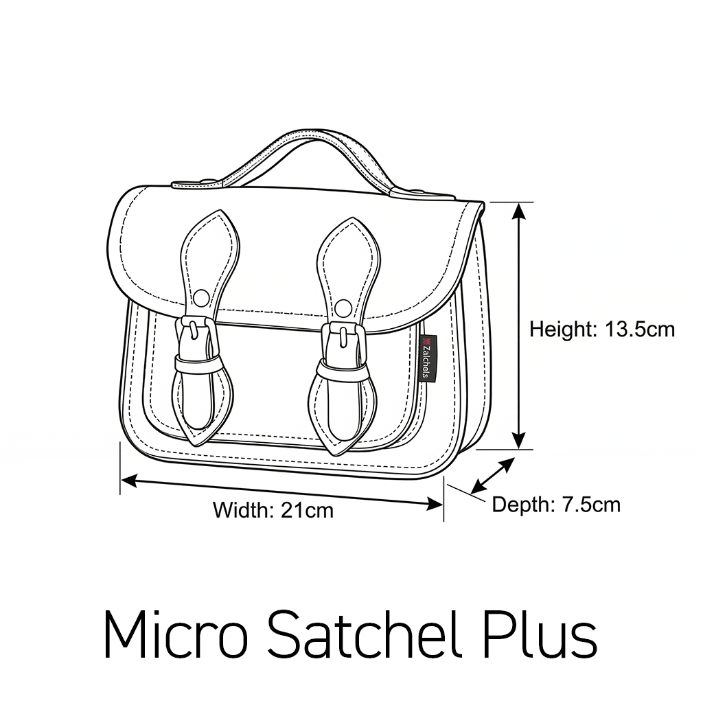 Handmade Leather Micro Satchel - Ivy Green