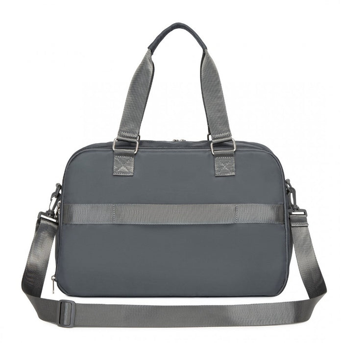 Travel Bag Large Tote Bag and Duffle Bag with Expandable Compartment and Wet/Dry Pocket – Grey