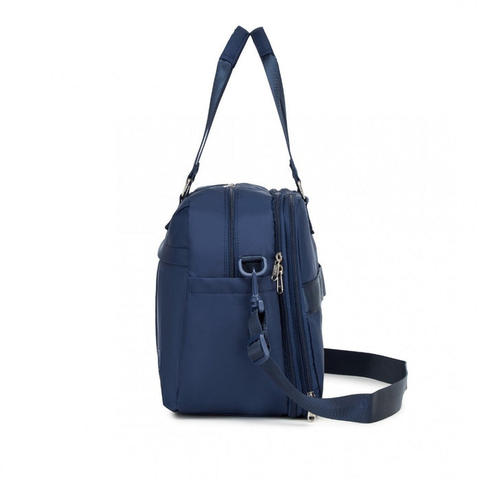 Travel Bag Large Tote Bag and Duffle Bag with Expandable Compartment and Wet/Dry Pocket – Navy