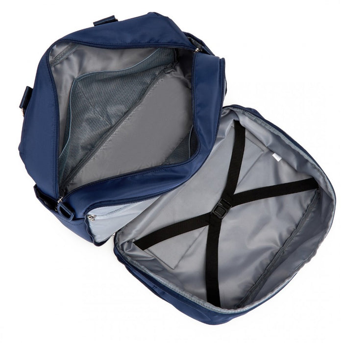 Travel Bag Large Tote Bag and Duffle Bag with Expandable Compartment and Wet/Dry Pocket – Navy