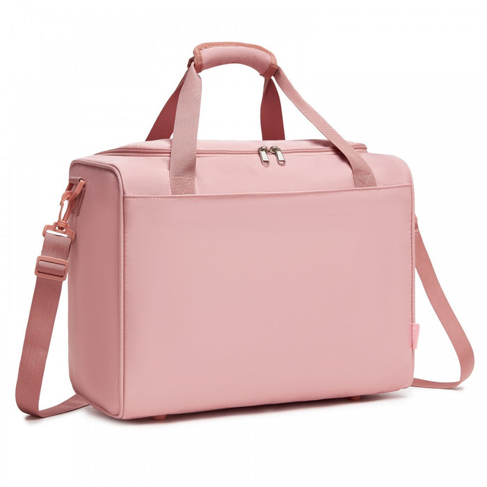 Compact and Lightweight Personal-Item Travel Bag – U-Zip Wide Opening and Trolley Sleeve – Nude