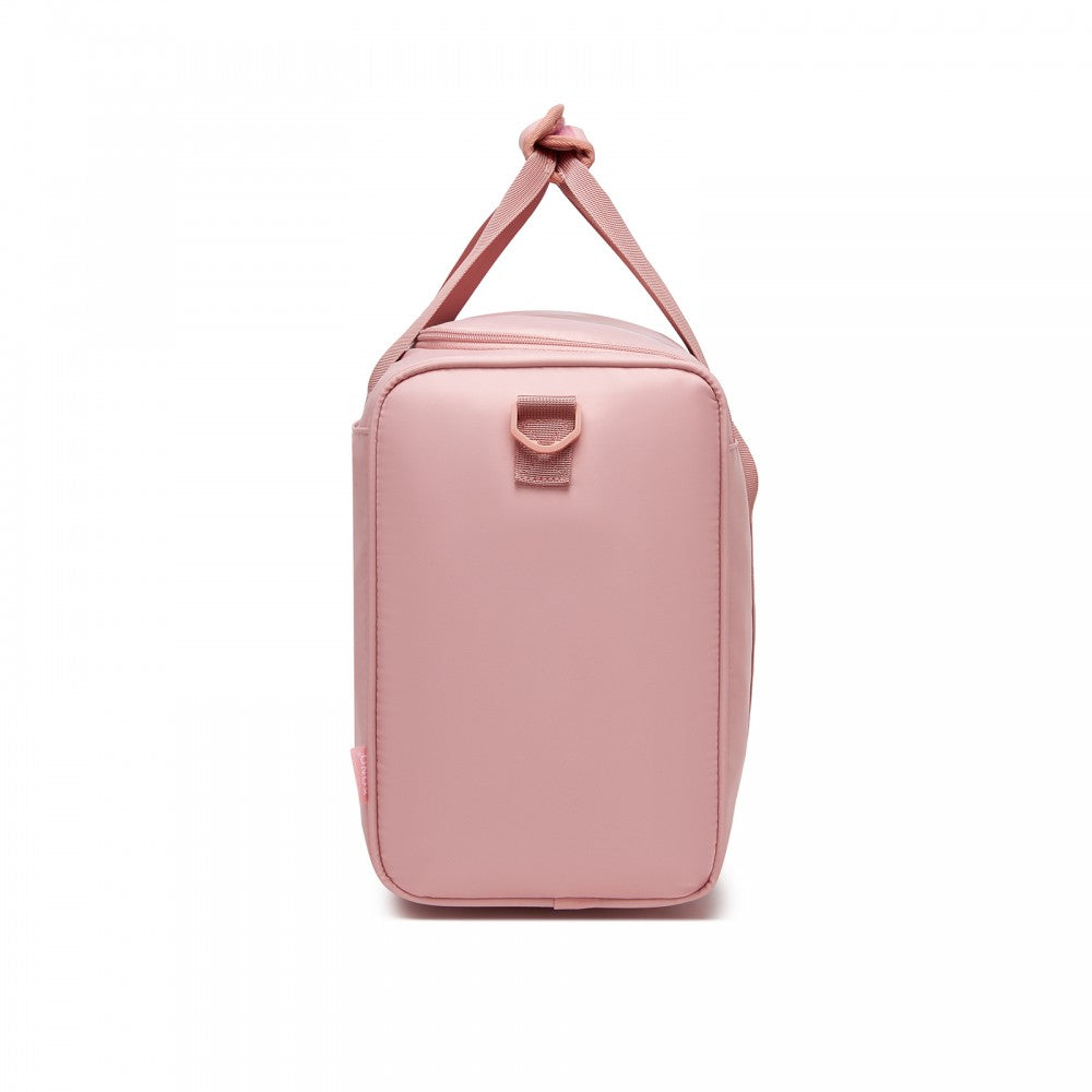 Compact and Lightweight Personal-Item Travel Bag – U-Zip Wide Opening and Trolley Sleeve – Nude