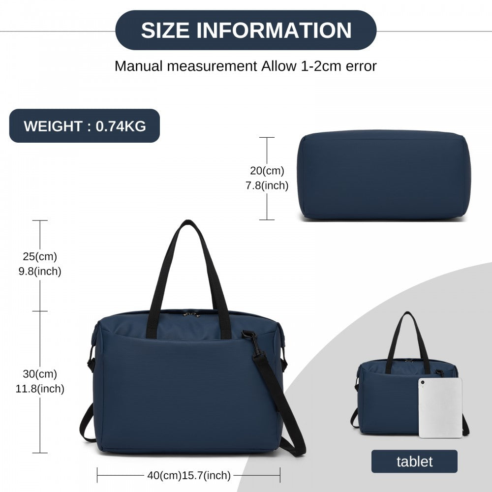 Cabin Approved Travel Bag – Carry-On Shoulder Bag – Navy