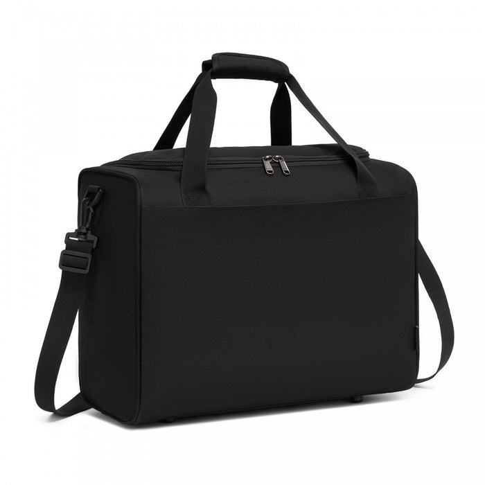 Airline-Approved Cabin Travel Duffel – Weekender with U-Zip Opening – Black