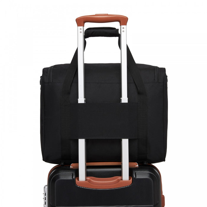 Airline-Approved Cabin Travel Duffel – Weekender with U-Zip Opening – Black