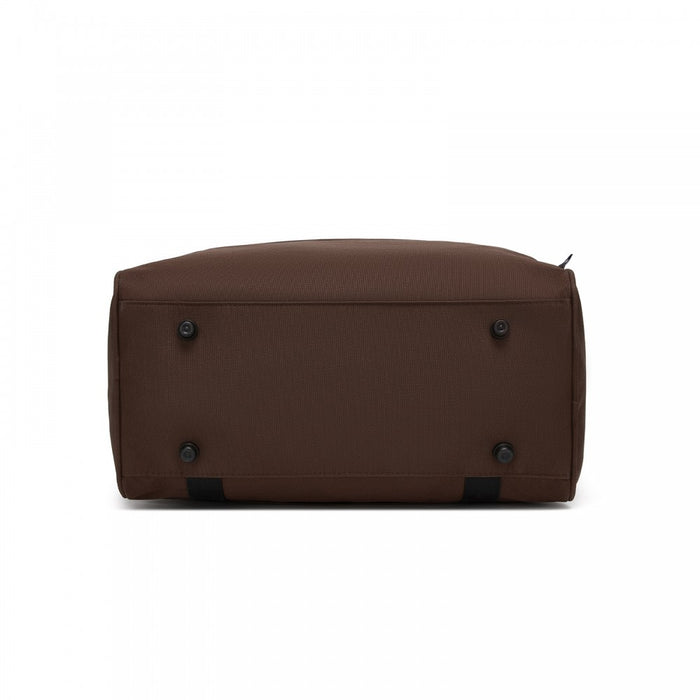 Airline-Approved Cabin Travel Duffel – Weekender with U-Zip Opening – Brown