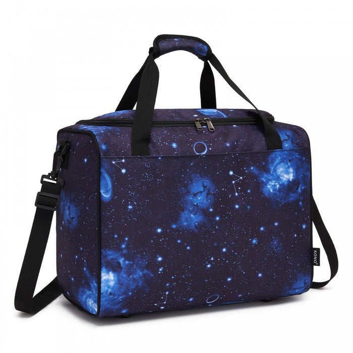 Airline-Approved Cabin Travel Duffel – Weekender with U-Zip Opening – Galaxy Blue