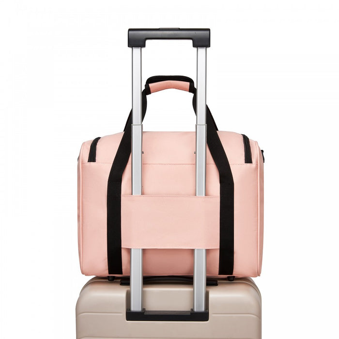 Airline-Approved Cabin Travel Duffel – Weekender with U-Zip Opening – Pink