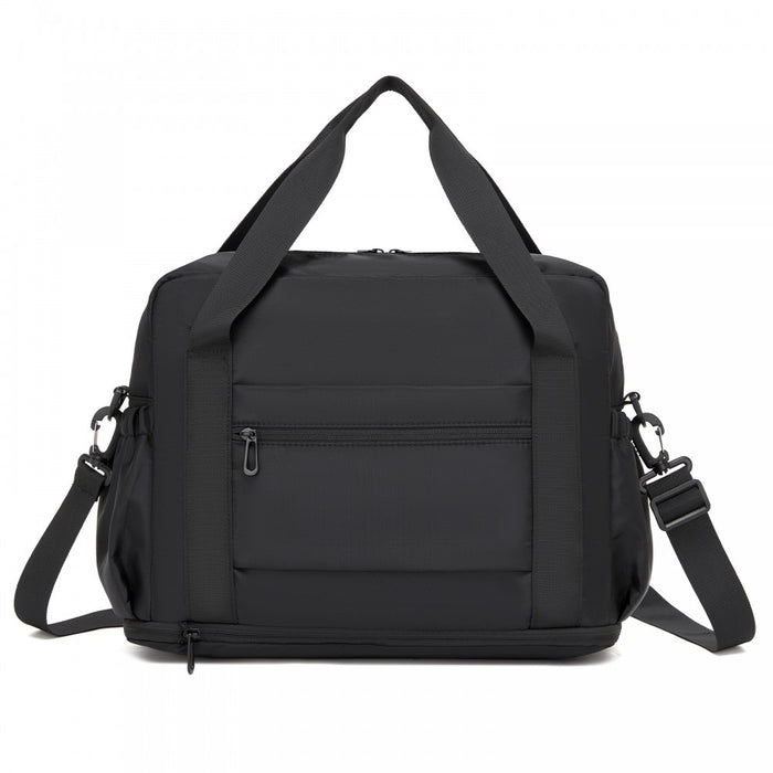 Expandable Cabin Travel Bag – Large, Water-Resistant, Multi-Compartment Weekend and Carry-On Tote – Black