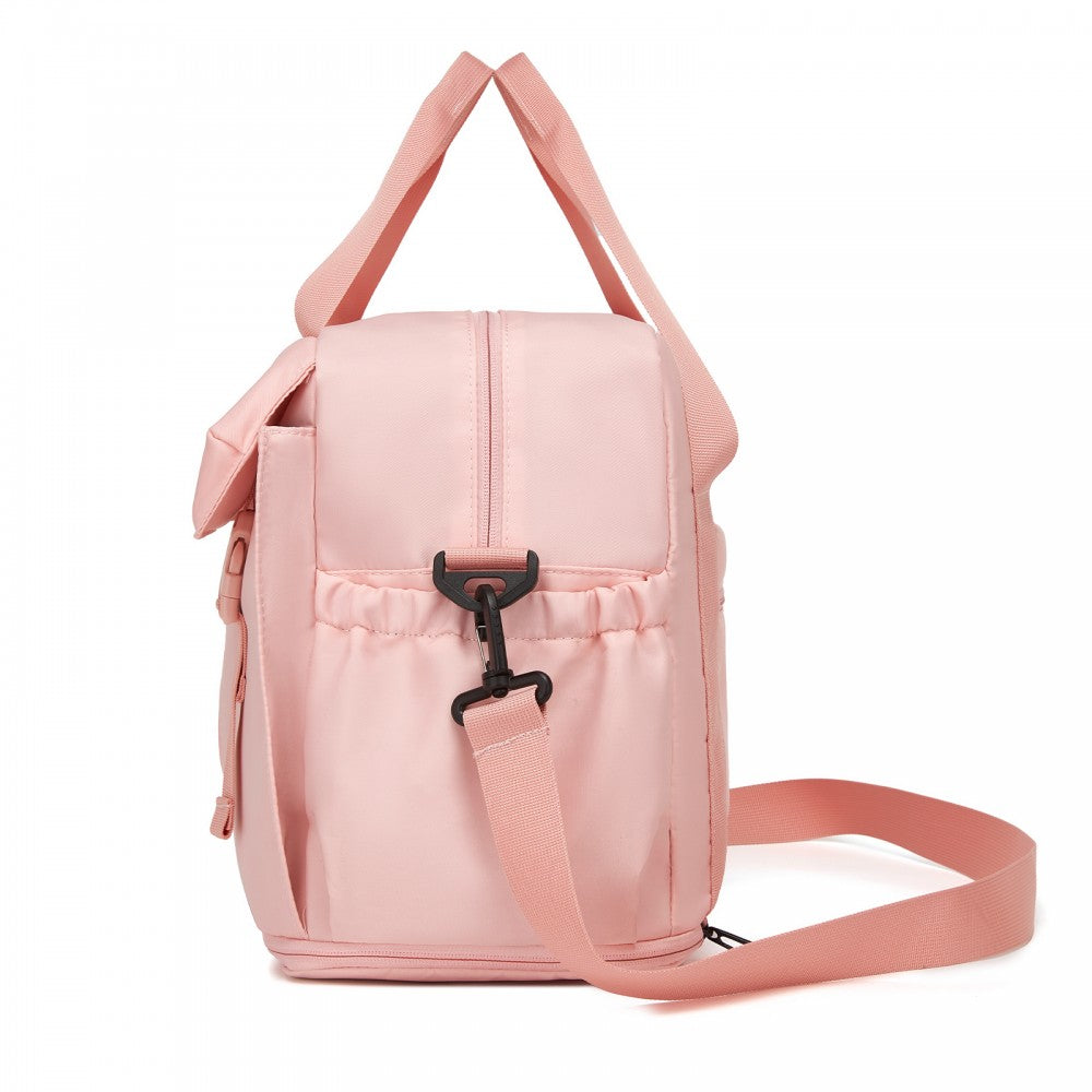 Expandable Cabin Travel Bag – Large, Water-Resistant, Multi-Compartment Weekend and Carry-On Tote – Pink