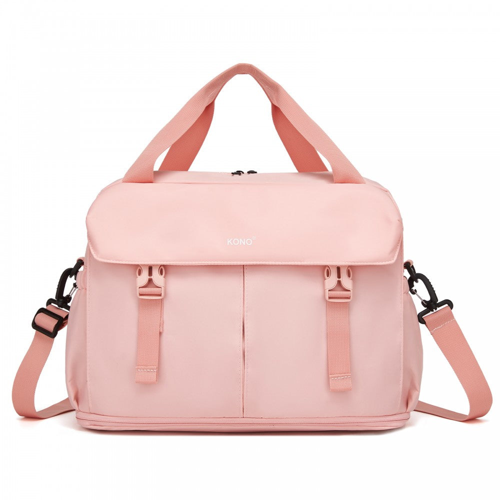 Expandable Cabin Travel Bag – Large, Water-Resistant, Multi-Compartment Weekend and Carry-On Tote – Pink