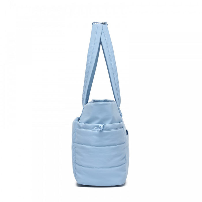 2-Piece Women's Tote Bag Set, Water Repellent Handbag with Laptop Compartment – Blue