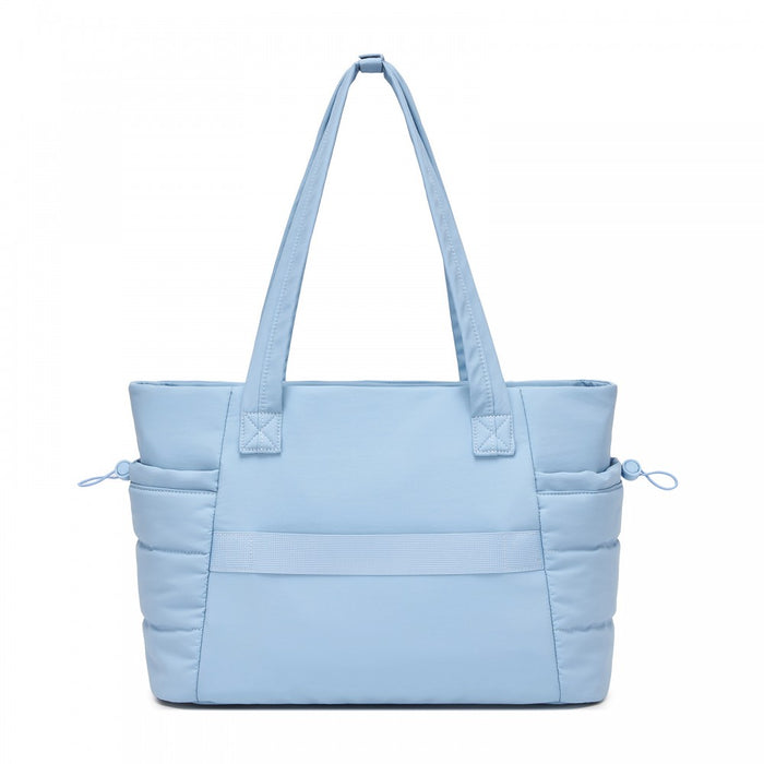 2-Piece Women's Tote Bag Set, Water Repellent Handbag with Laptop Compartment – Blue