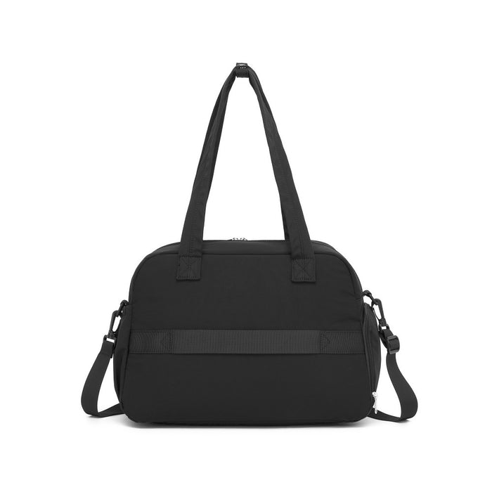Lightweight Quilted Women's Travel Bag Set with Shoe Compartment for Gym Maternity Commute – 24 L – Black