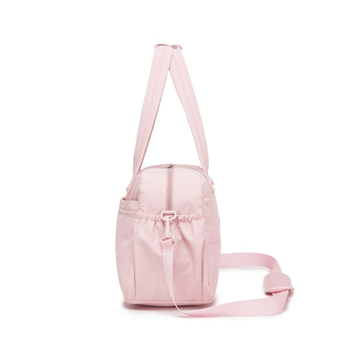 Lightweight Quilted Women's Travel Bag Set with Shoe Compartment for Gym Maternity Commute – 24 L – Pink