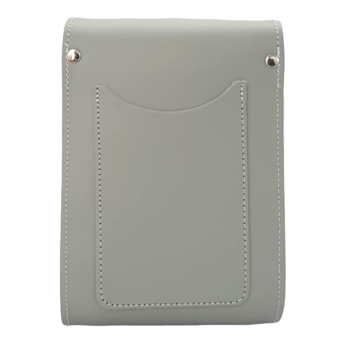 Handmade Leather Festival Phone Bag - Ghost Grey