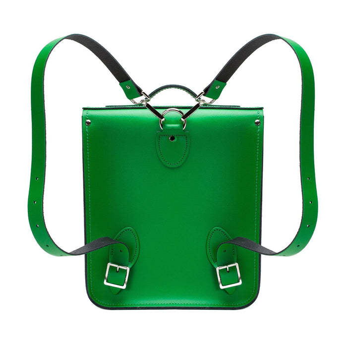 Handmade Leather City Backpack - Green