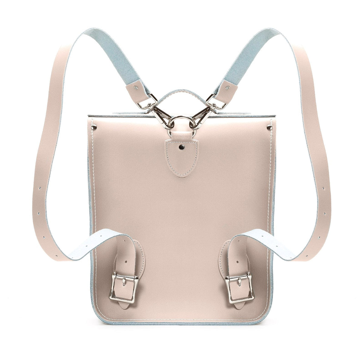 Handmade Leather City Backpack - Iced Coffee