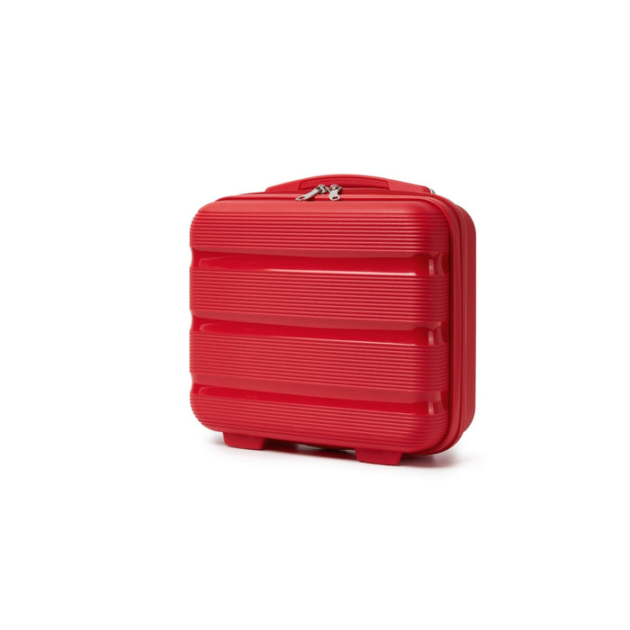 PP Hard Shell Lightweight Vanity Case – 12-Inch – Red