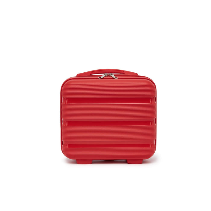 PP Hard Shell Lightweight Vanity Case – 12-Inch – Red