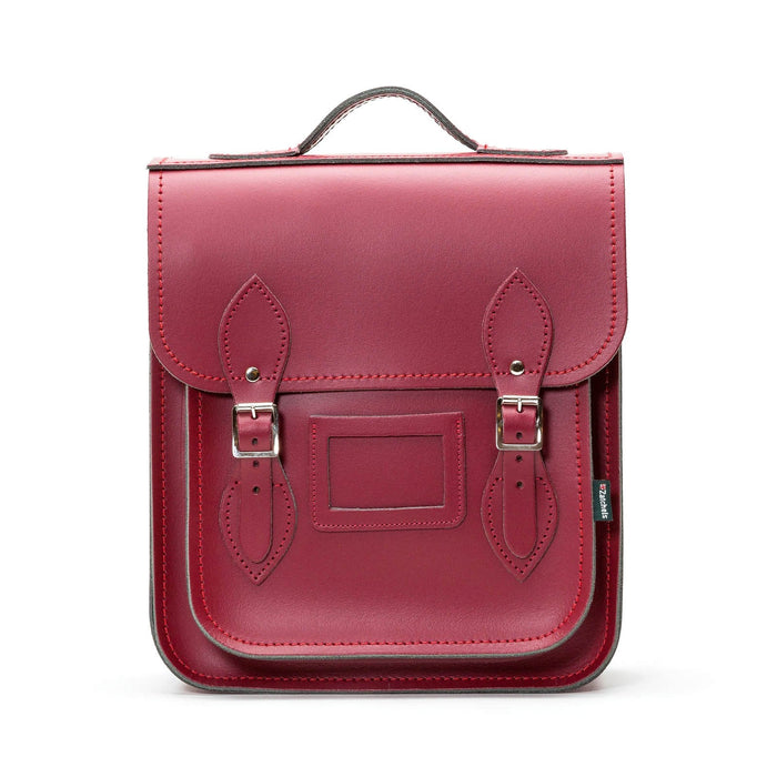 Handmade Leather City Backpack - Oxblood
