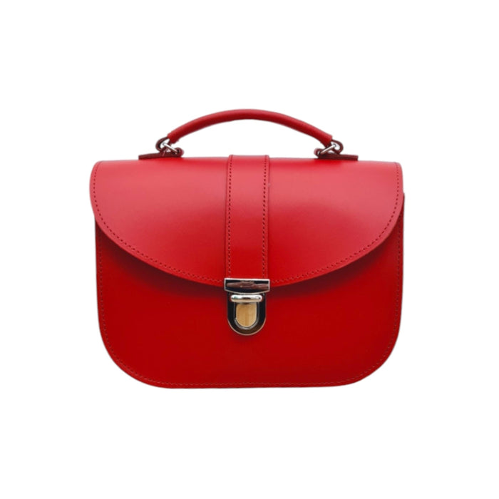 Olympia Handmade Leather Bag - Pillar Box Red