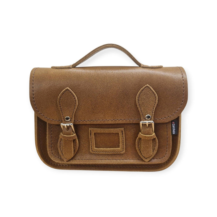 Leather Midi Satchel - Tannery Tan