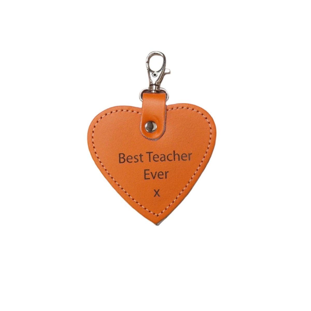 Leather Charm for Teacher - Free Engraving - Assorted Colours