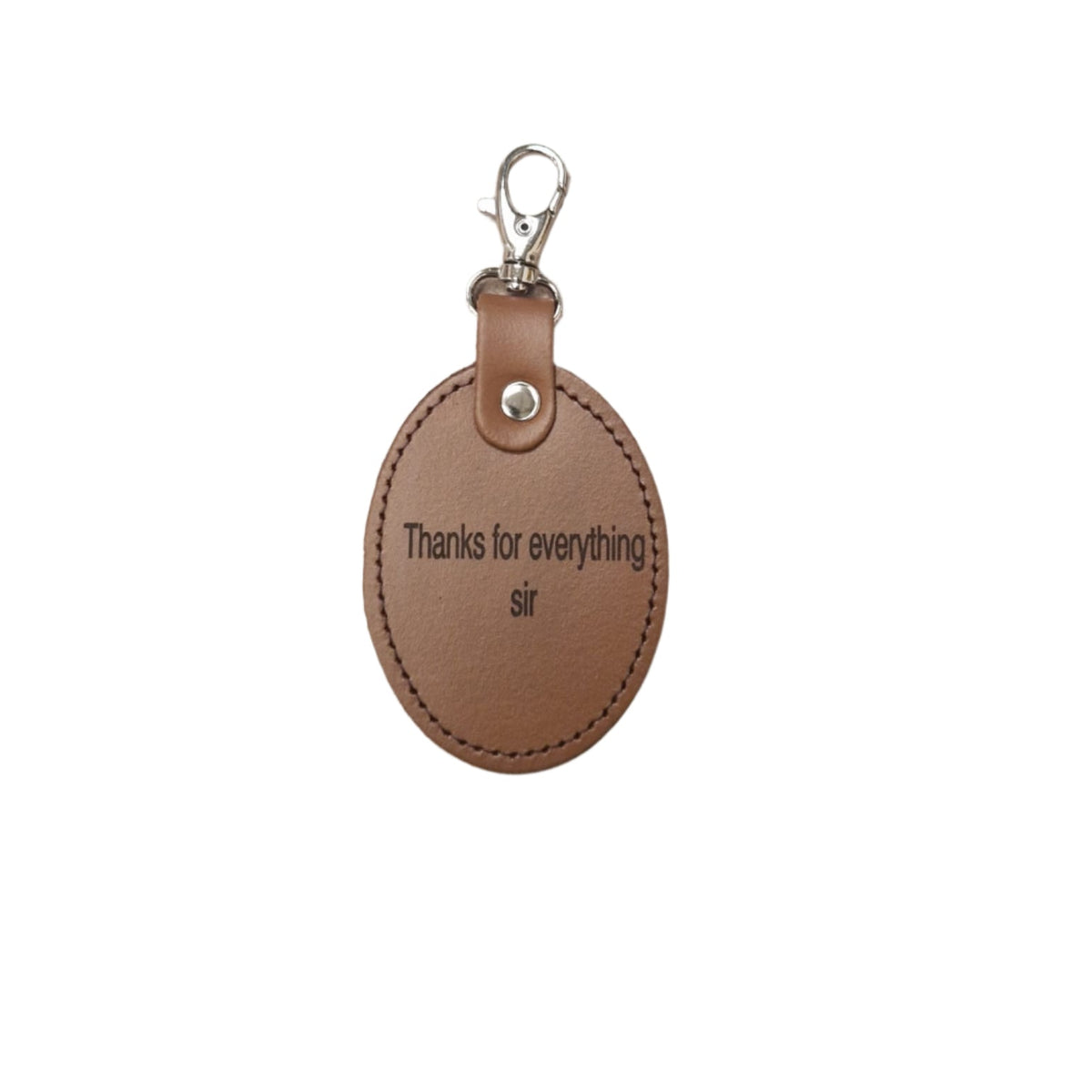 Leather Charm for Teacher - Free Engraving - Assorted Colours