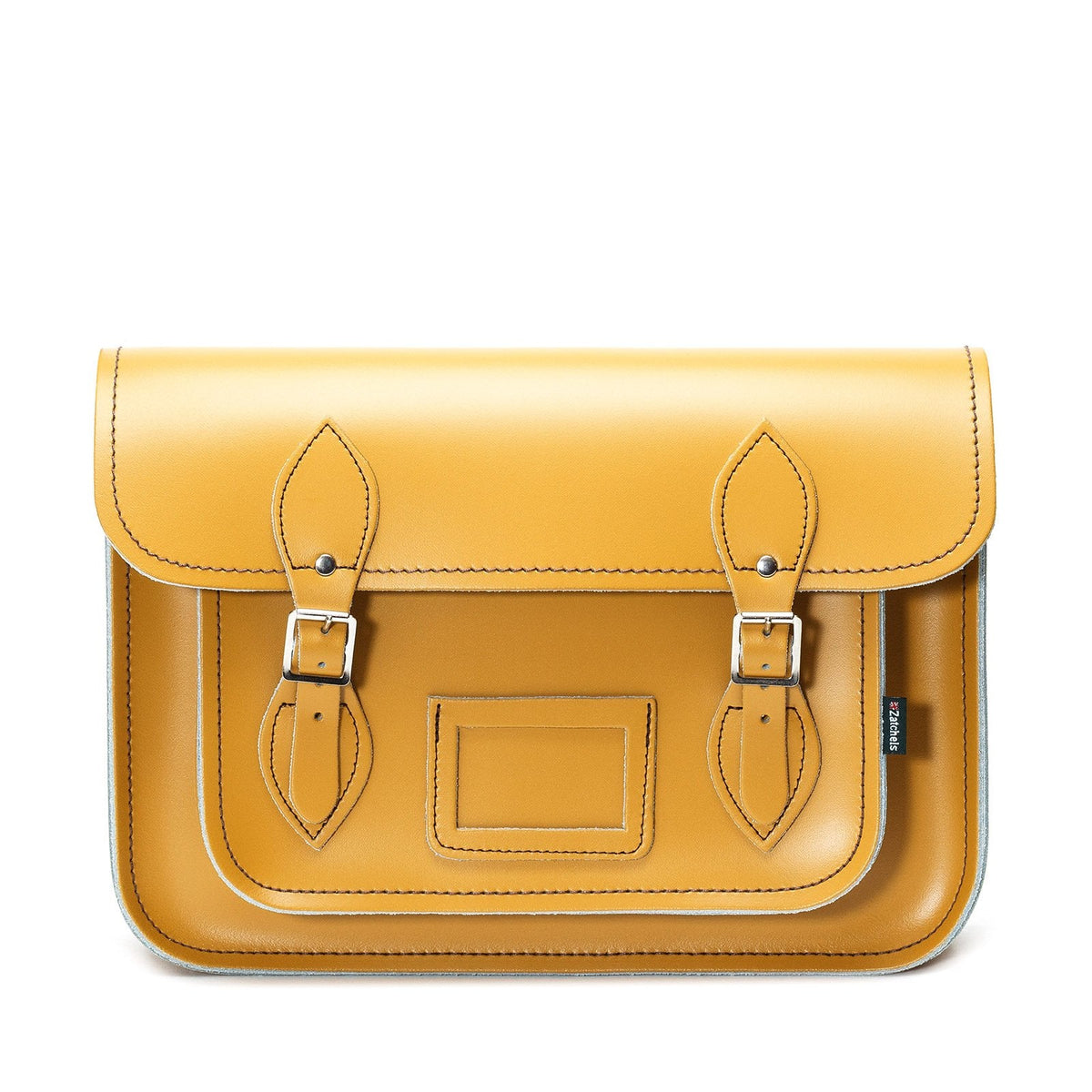 Handmade Leather Satchel - Yellow Ochre