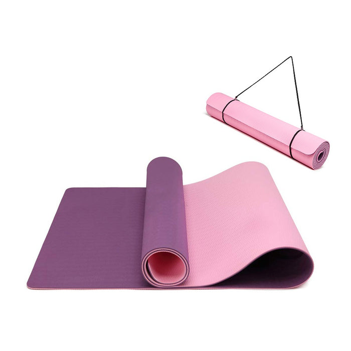 Yoga-1 – TPE Non-Slip Classic Yoga Mat – Purple and Pink