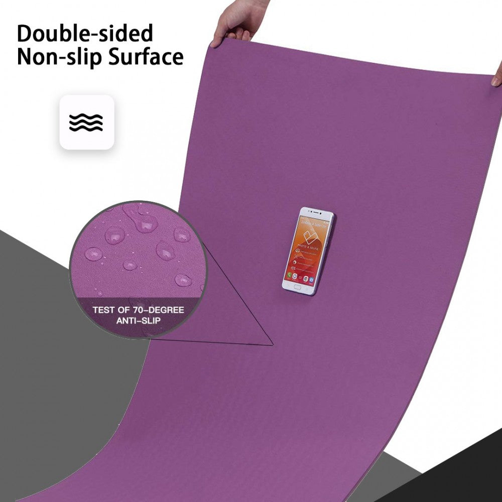Yoga-1 – TPE Non-Slip Classic Yoga Mat – Purple and Pink