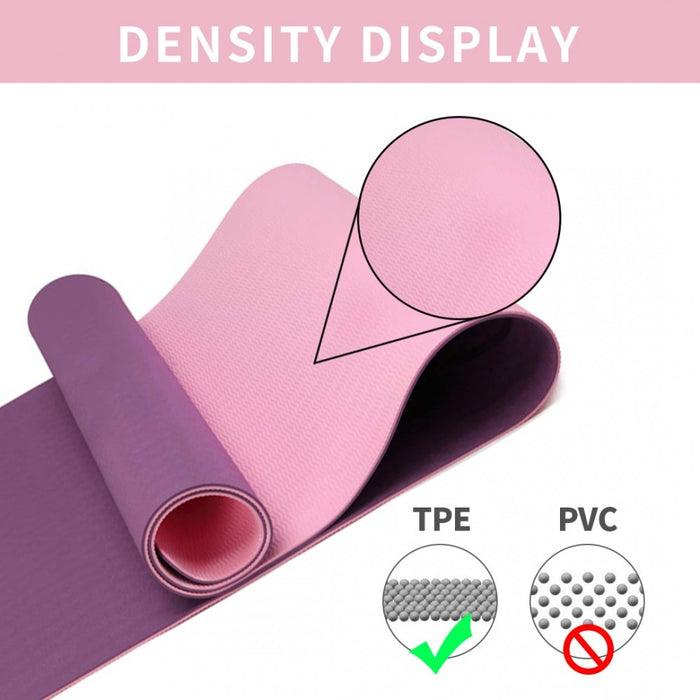 Yoga-1 – TPE Non-Slip Classic Yoga Mat – Purple and Pink